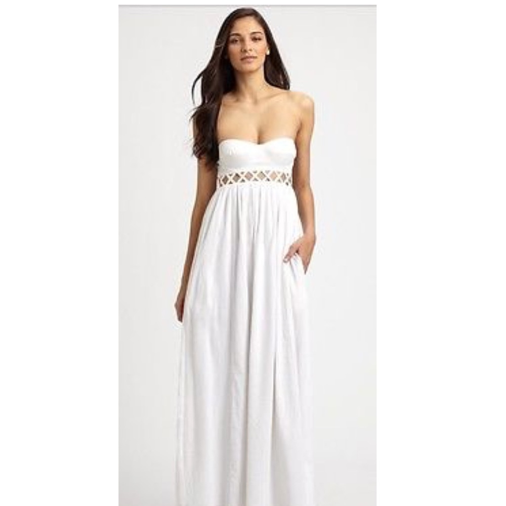 Mara Hoffman never worn Lattice white maxi dress
